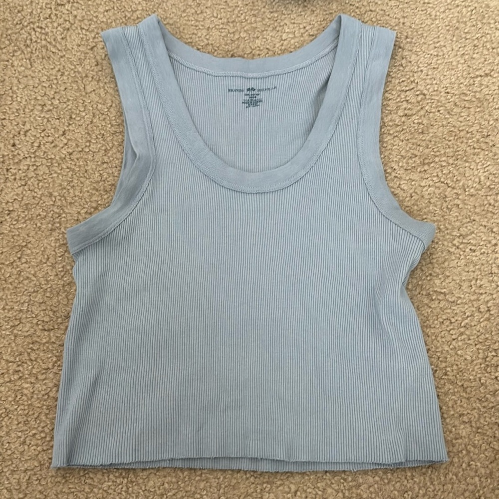 baby blue brandy melville tank top